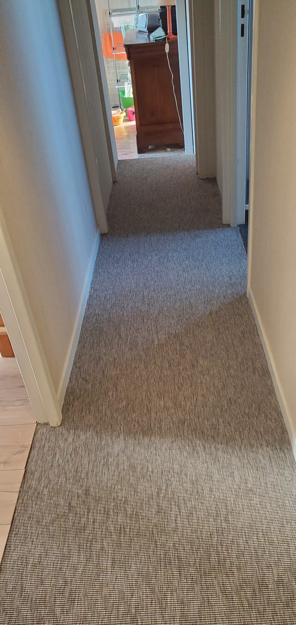 Renovation escalier bois - Avant / Apres